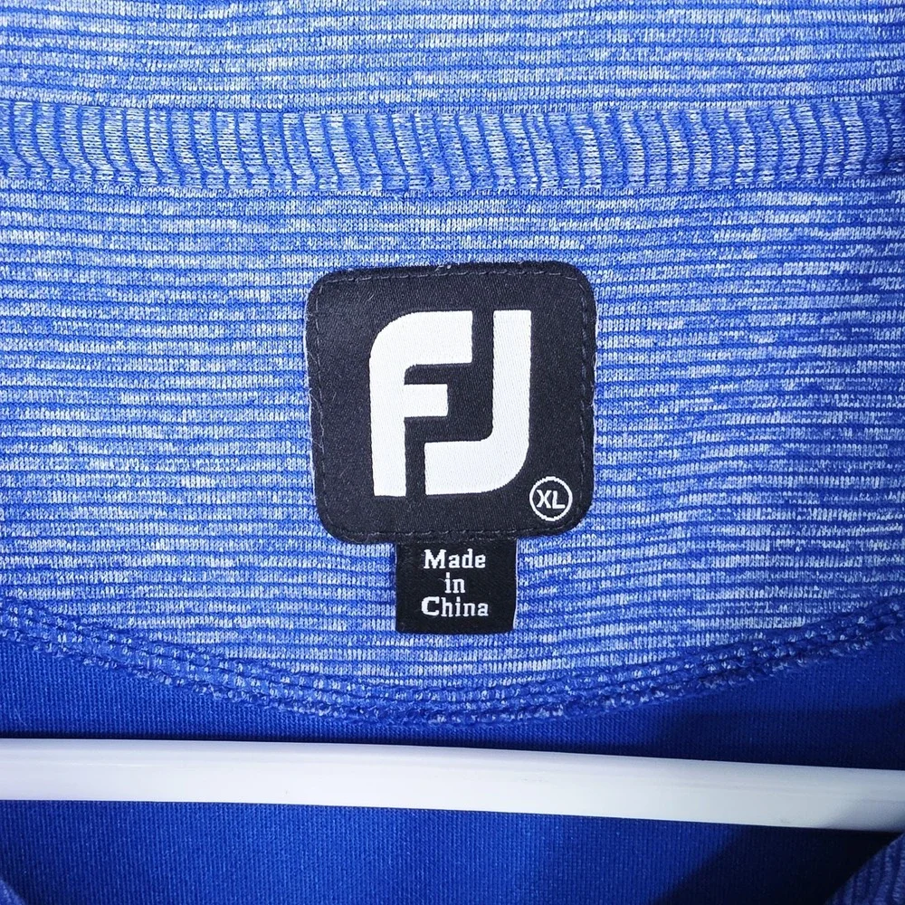 FootJoy Jacket Mens XL Blue Golf 1/4 Zip Performance Pullover Terranea Resort